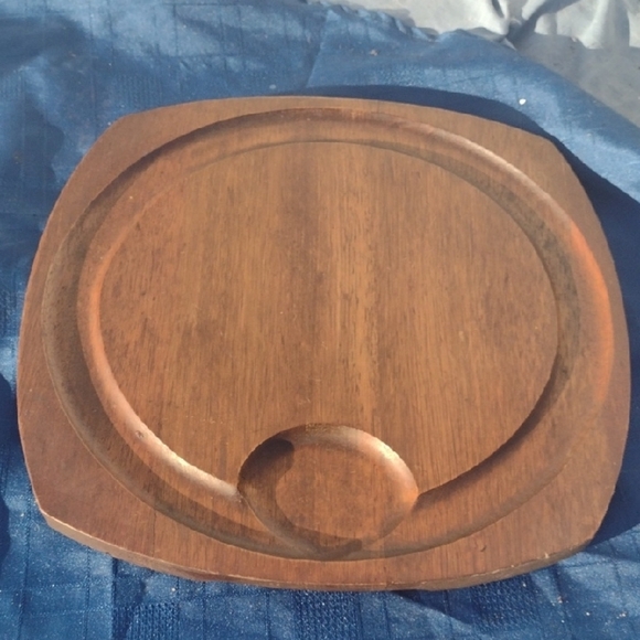 Vintage Wooden Serving Tray 13"x13" - Picture 1 of 2